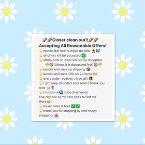 Thank you for stopping by my closet! 😊🛍🌻🦋🌈